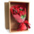 Boxed Soap Flower Bouquet – Red